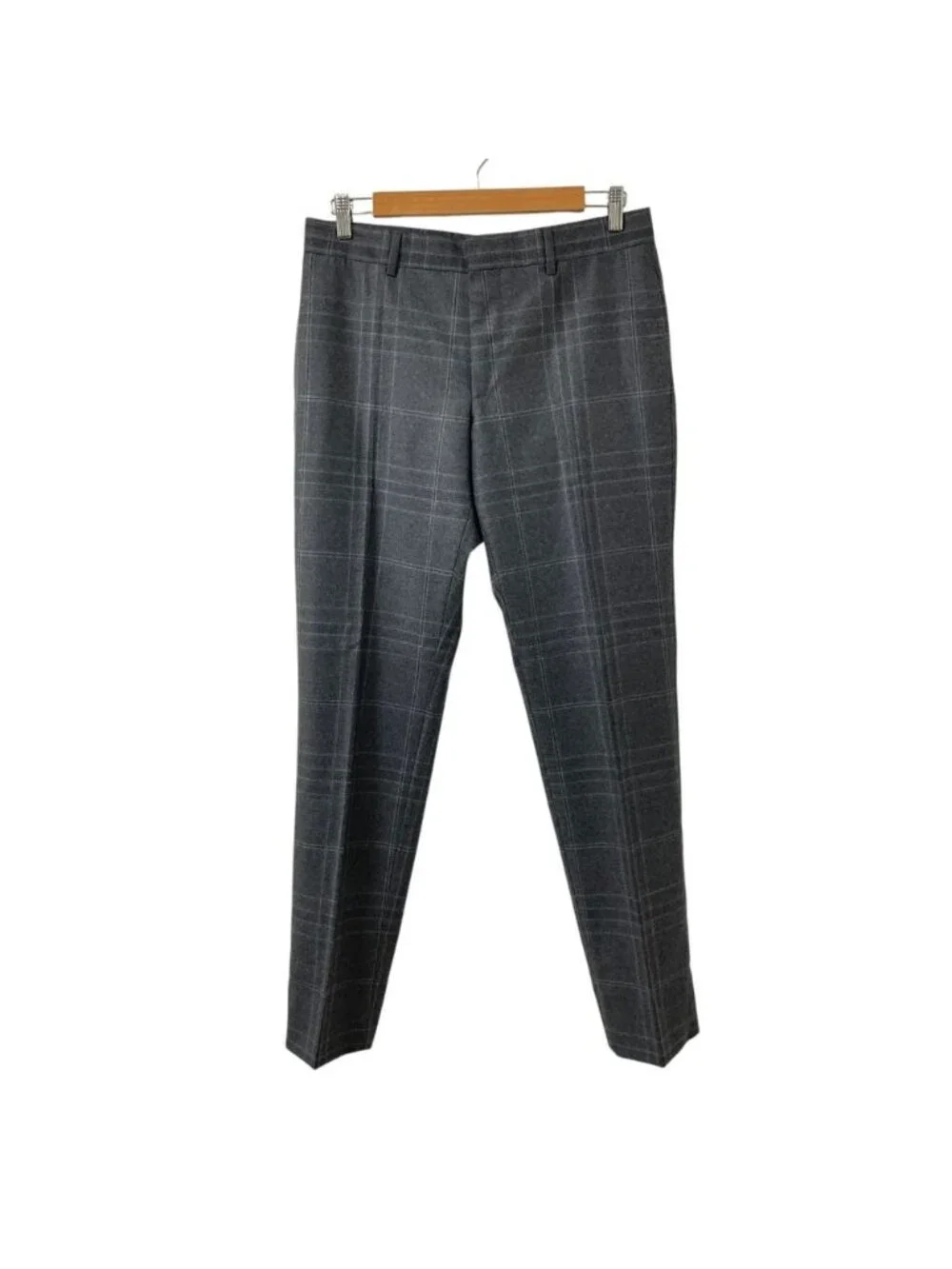 Gucci Plaid Tailored Jacket Trousers Pants Suit Set Gray